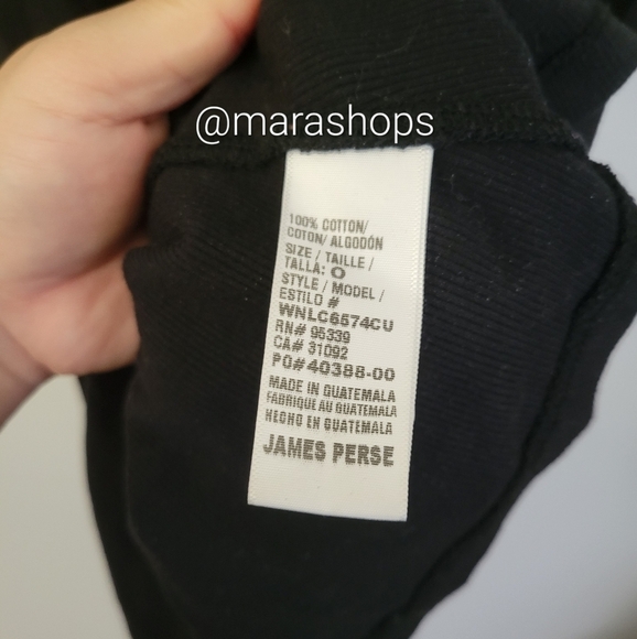 James Perse Black Ribbed Cardigan Dress - Picture 6 of 6